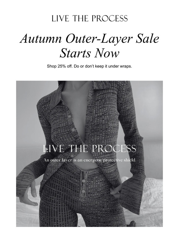 Autumn Outer-Layer Sale Starts Now