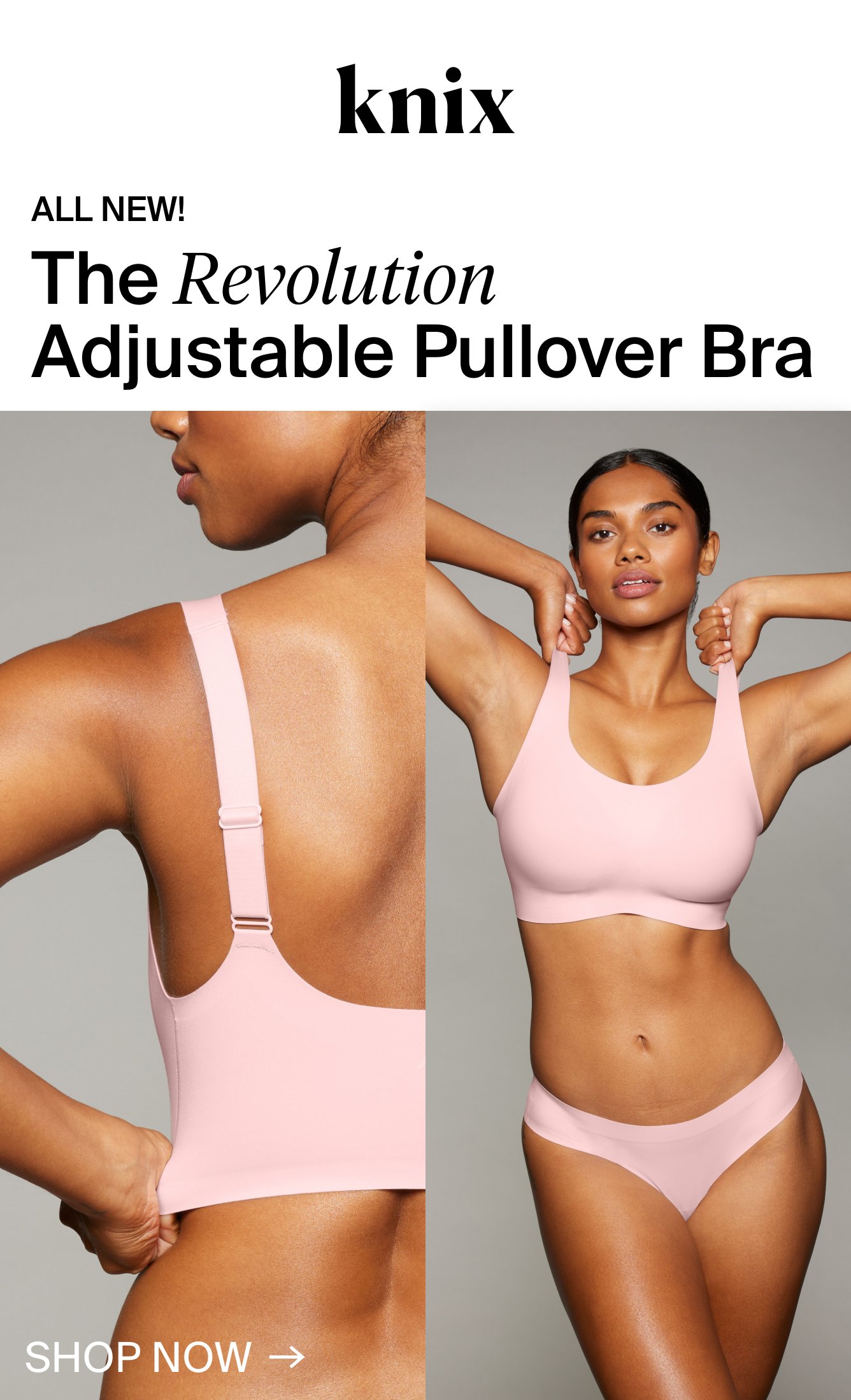 Revolution Adjustable Pullover Bra - Knix