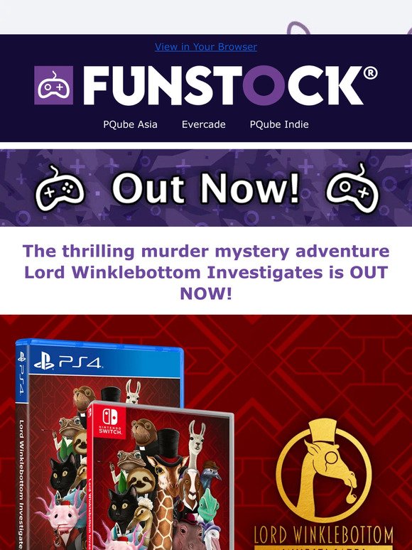 OUT NOW! Lord Winklebottom Investigates