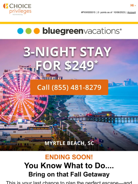 Last Call to Secure Your Plans for a Great Fall Getaway!