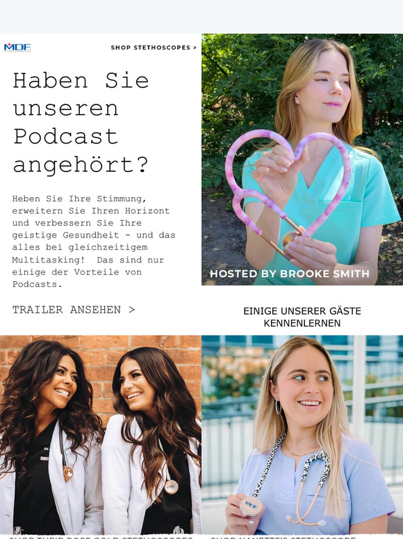 Haben Sie unseren Podcast angehört?👂