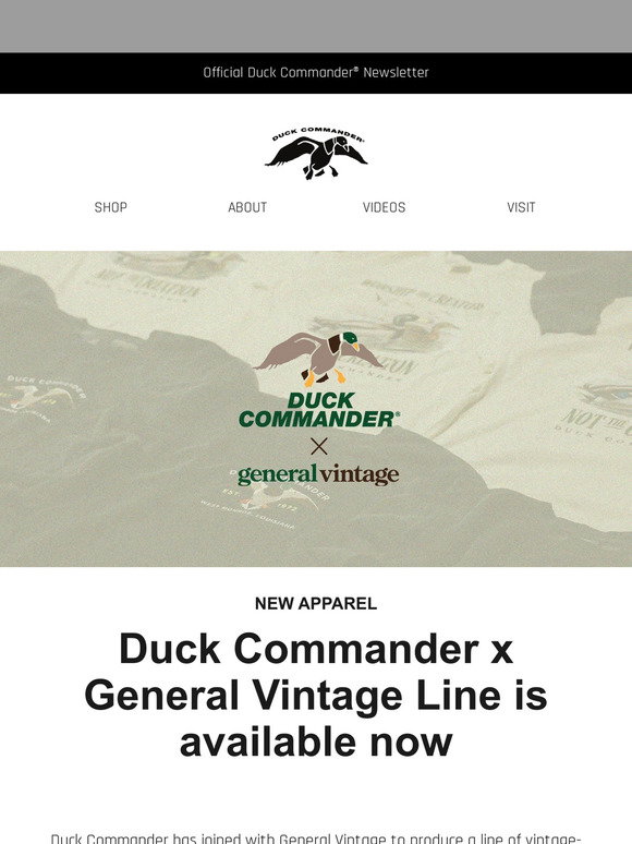 Final Flight Outfitters Inc. Duck Commander Dc Duck Stops Here T- Shirt