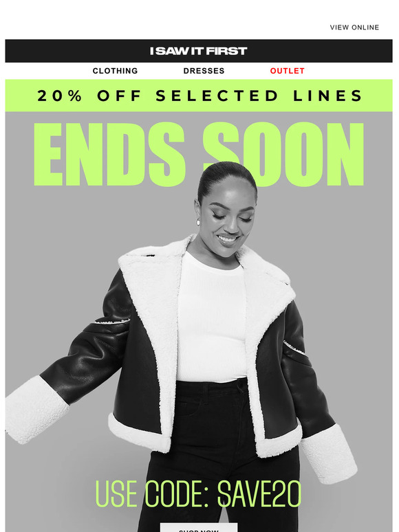 Hurry! SAVE20 Ends Monday 🚨💥