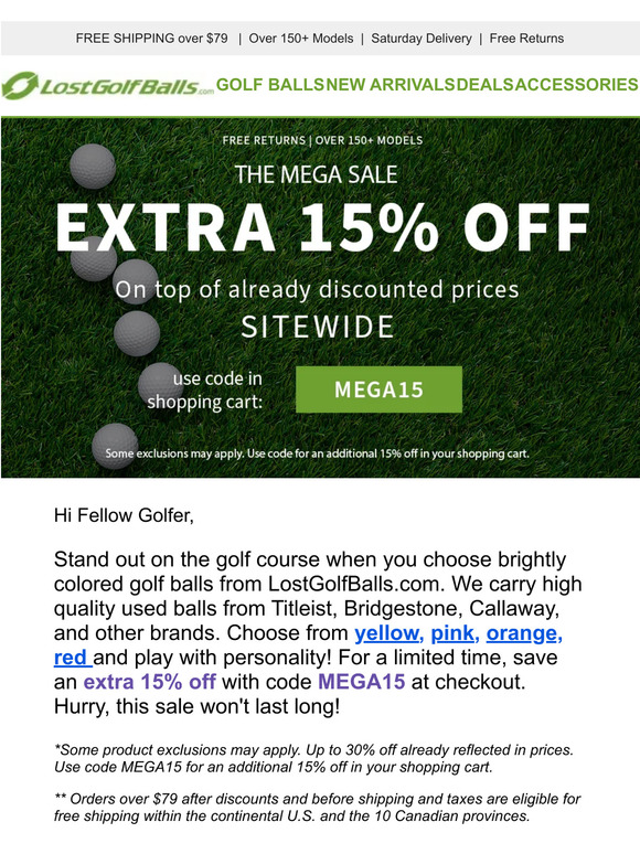 Lost Golf Balls Tee Off with Unbeatable Color Golf Ball Deals! Milled