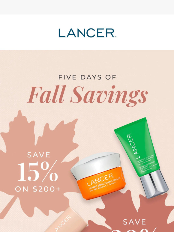 Celebrate Fall with 5 Days of Savings 🍁