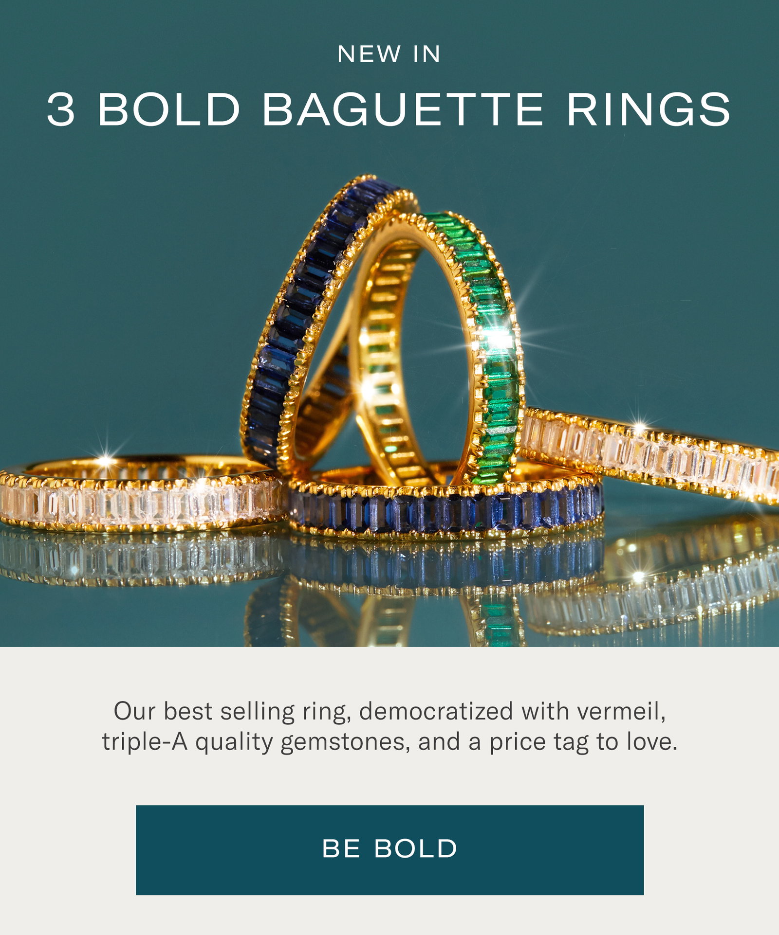 Aurate: BIG NEWS (!) BAGUETTE RINGS ARE IN | Milled