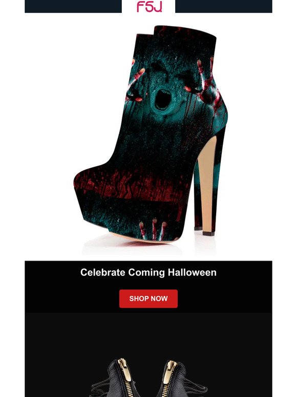 🎃Glamour Ghoul: Rock Your Halloween Look with FSJ Footwear.👻