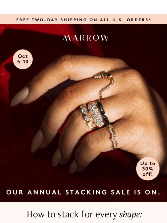 Stacks for *every* shape 💍