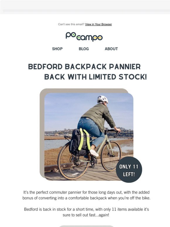 Bedford is back in stock!