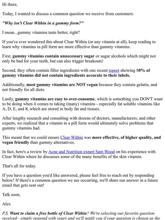 Why our acne supplement ISN'T a gummy ❌