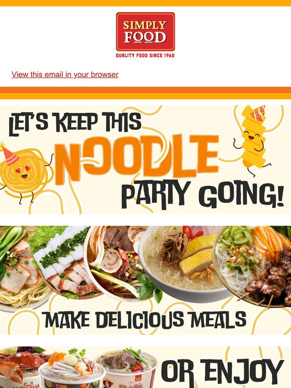 The Noodle Party Continues with 15% OFF! 🍜