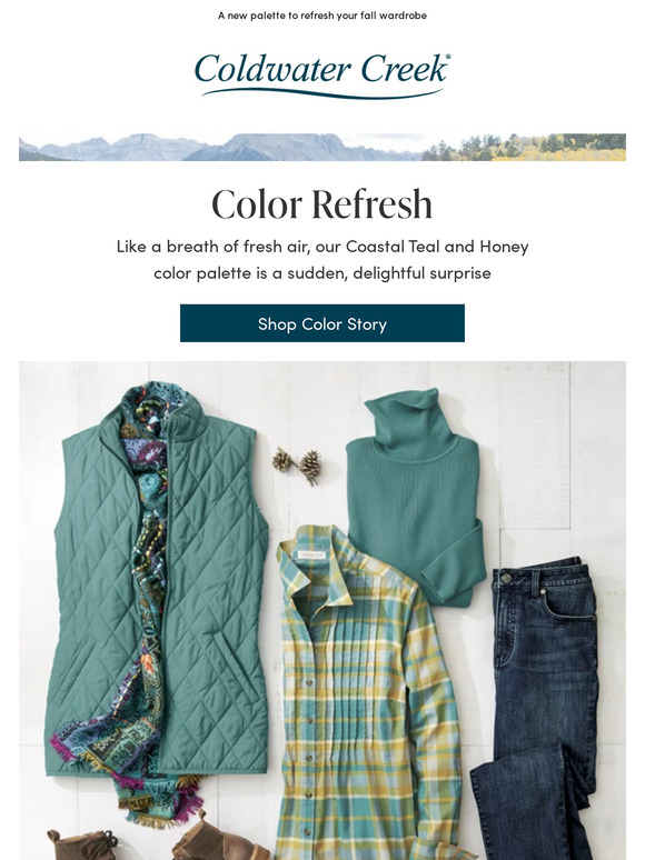 Coldwater Creek New Colors, New Styles Milled