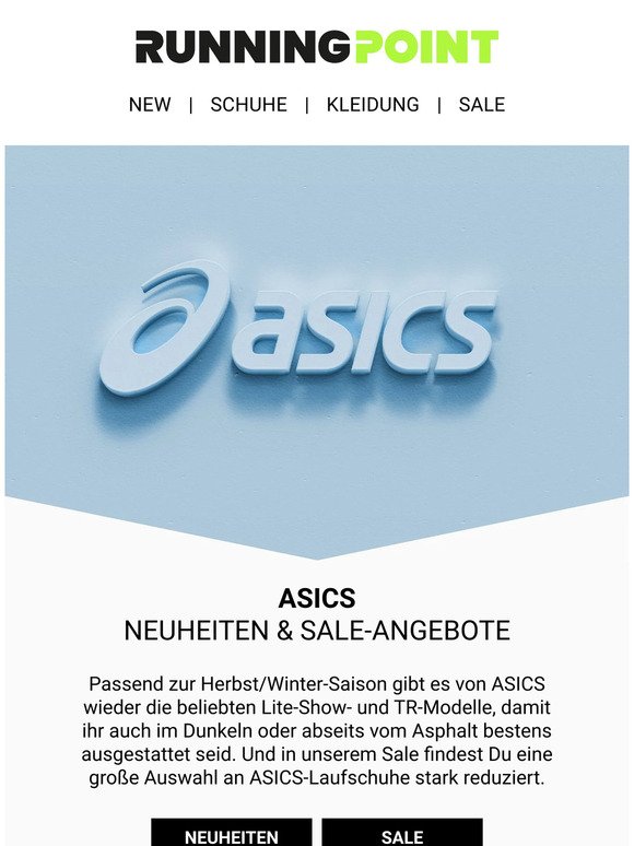 ASICS: Laufschuh-Neuheiten & Sale-Angebote