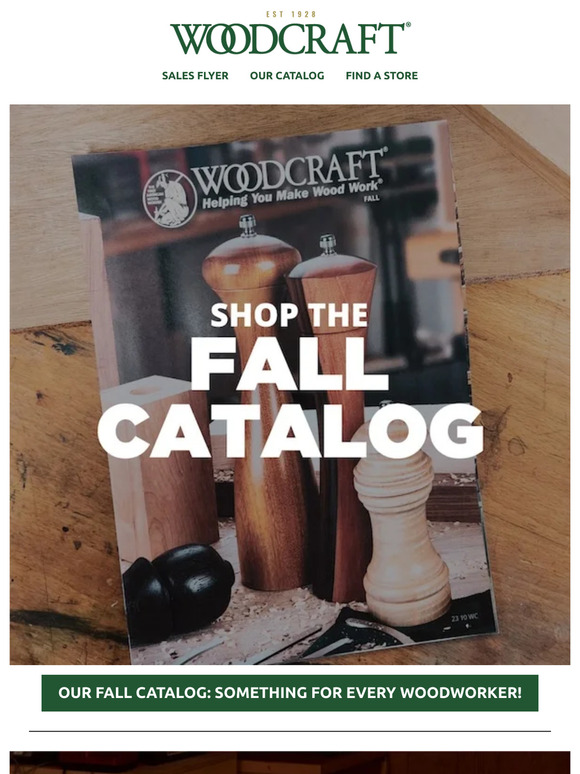 Woodcraft New Catalog + New WoodRiver® Roundup Milled