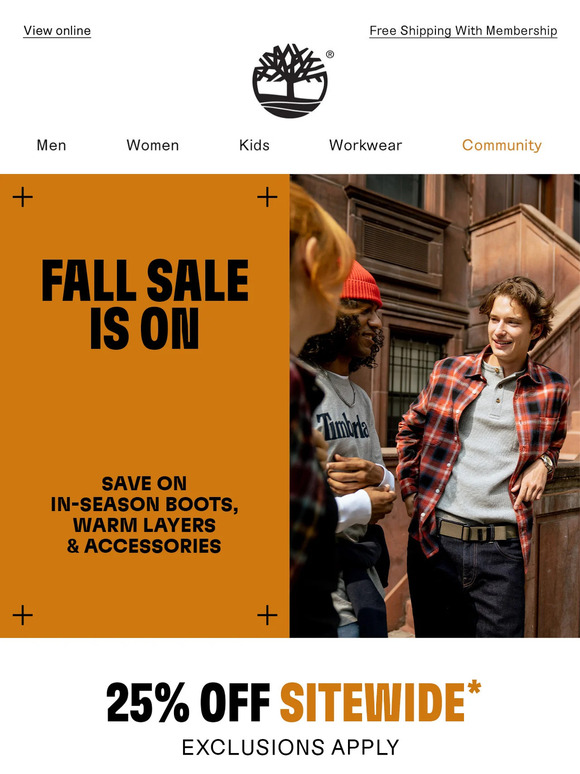 Timberland Email Newsletters Shop Sales, Discounts, and Coupon Codes