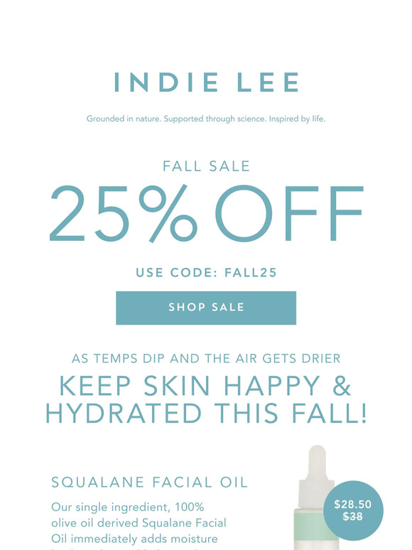 Weekend To Do List!  Save 25% of Fall Skincare Essentials...