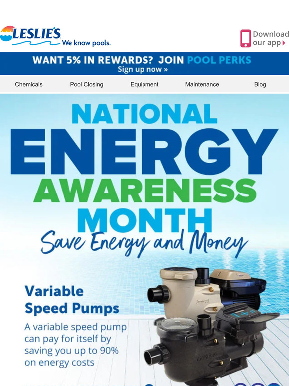 Leslie's Pool Supply 📉 Reduce your energy bill! (Calculate Now) Milled