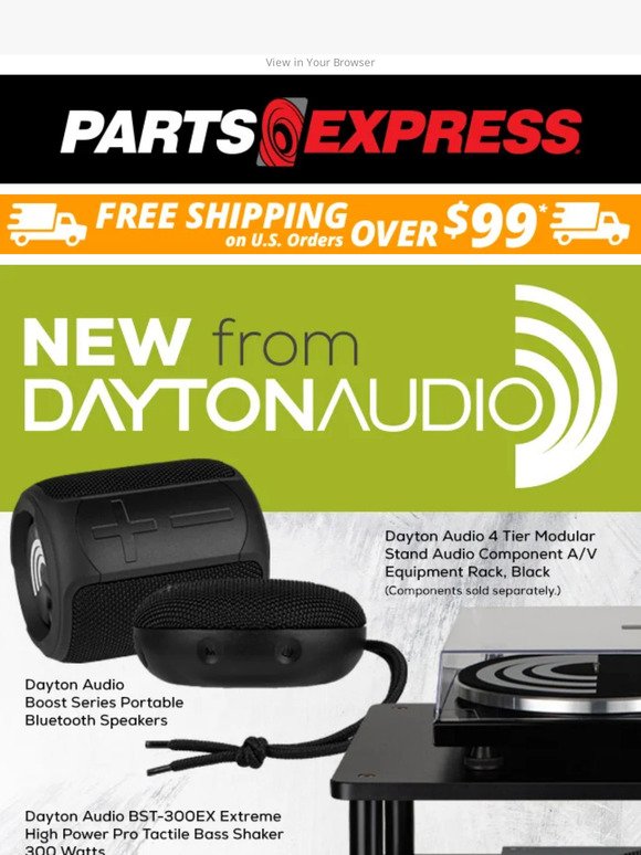 Dayton Audio BST-300EX Extreme High Power Pro Tactile Bass Shaker 300 Watts