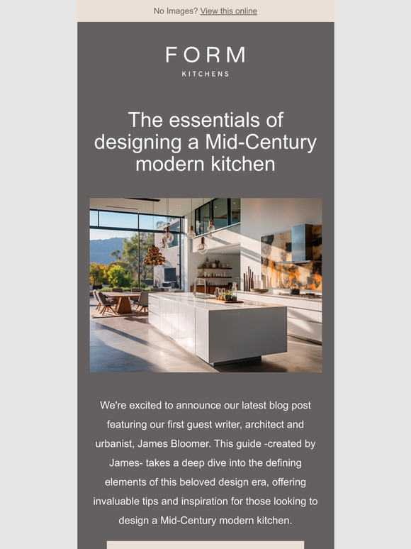 FORM Kitchens How to design a kitchen for a MidCentury house Milled