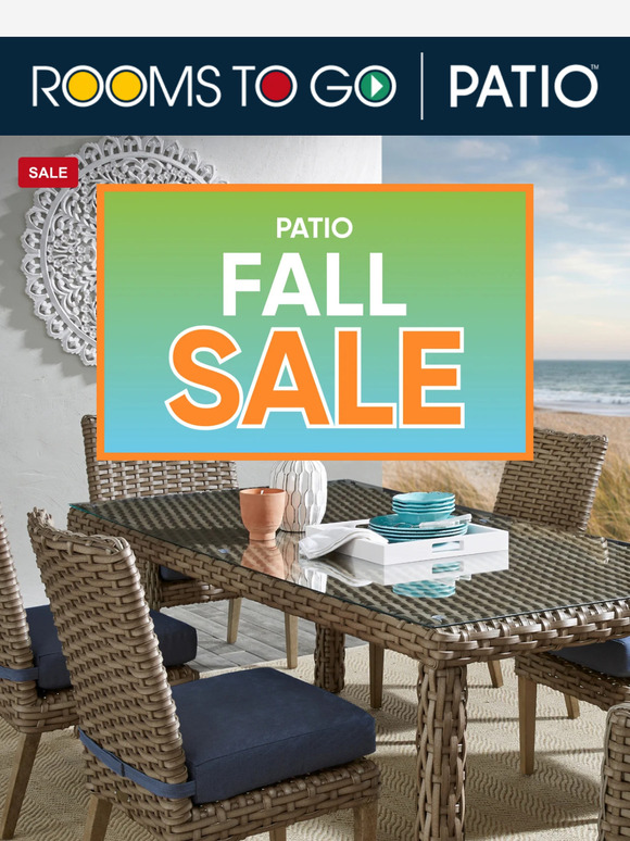 Save big on stylish all-season patio collections!