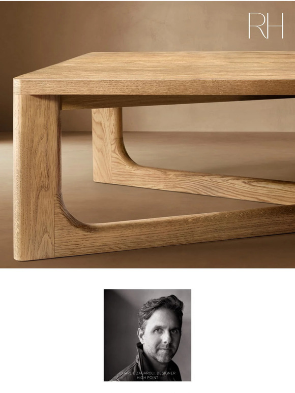 The Breton Collection in European Oak. Designed by Charlie Zagaroli, High Point.