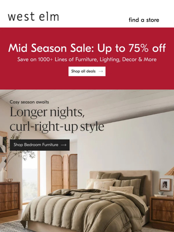 West Elm 💤Up to 75 Off Dressers, Nightstands & More Milled