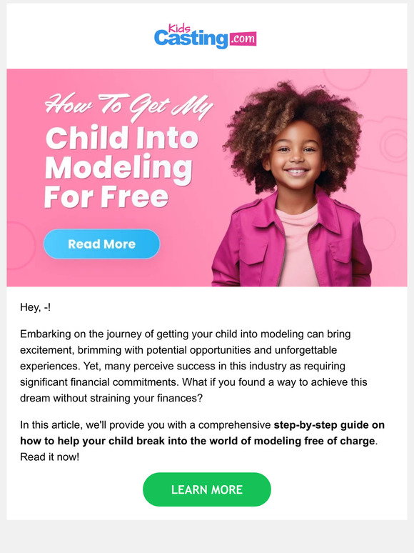 KidsCasting: How to Get My Child into Modeling for Free? Answers are ...