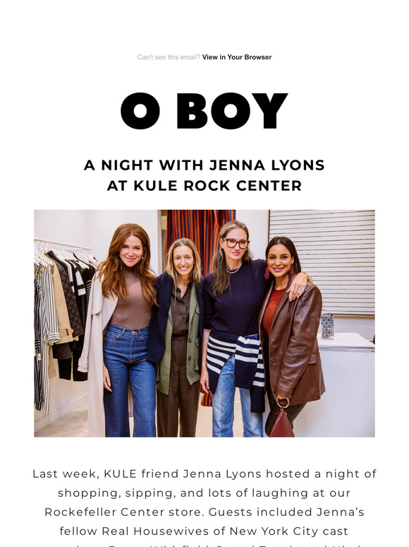 O BOY Journal: A Night with Jenna Lyons