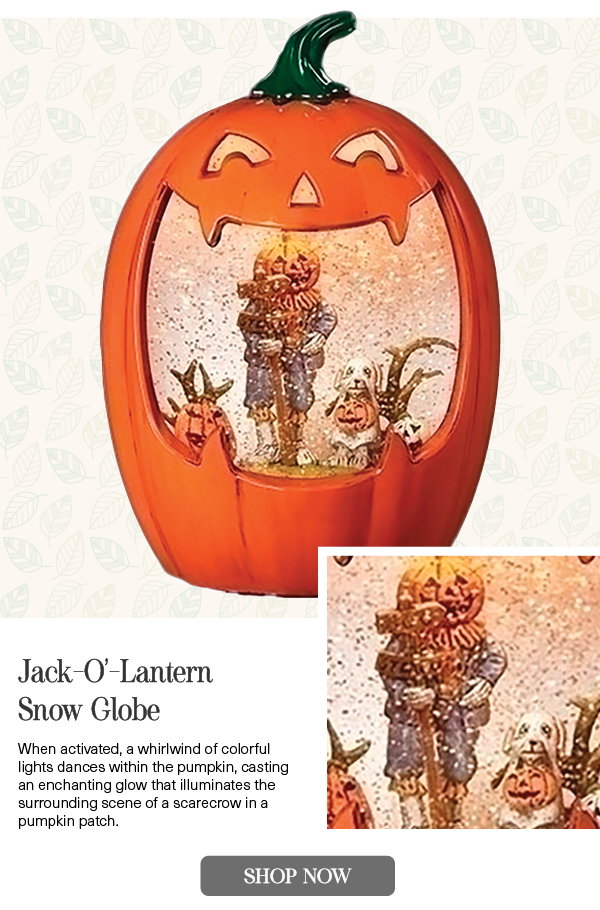 Jack-O’-Lantern Snow Globe