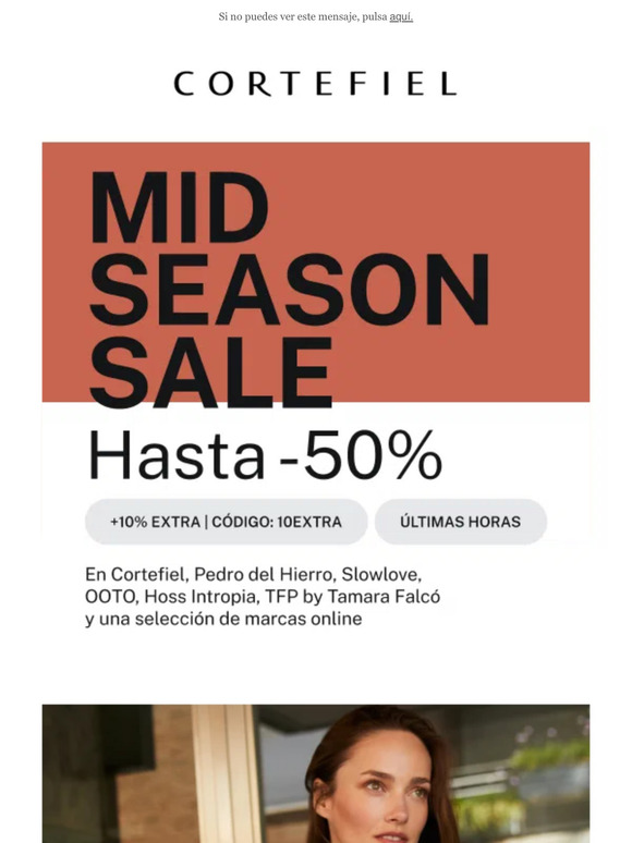 ¡Últimas horas! ⏳ +10% EXTRA a Mid Season Sale hasta -50%