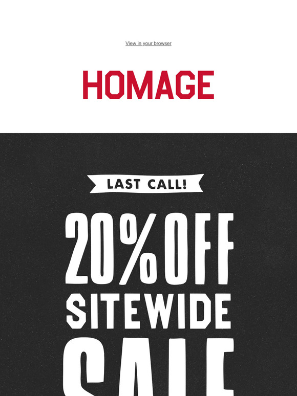Sitewide sale ends in 3…2…1…