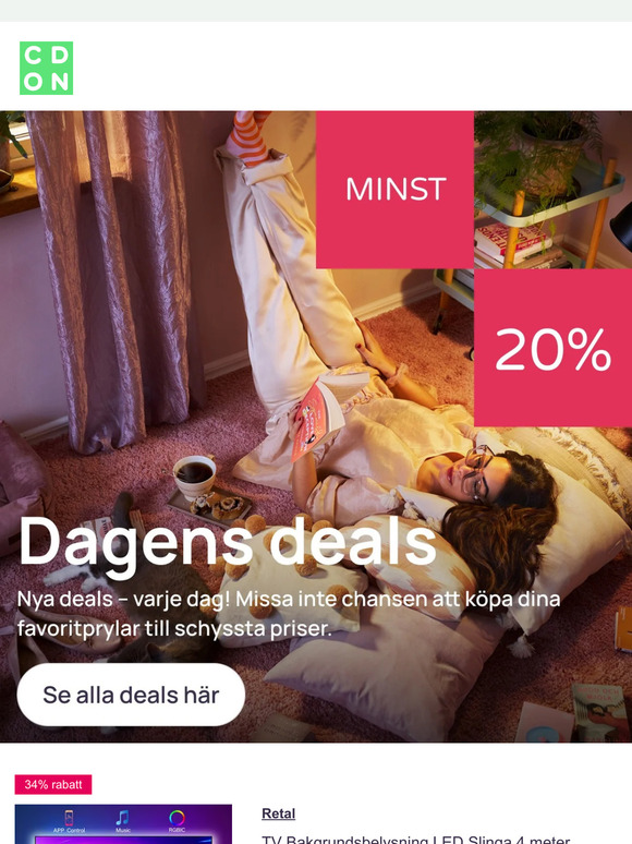 Våra bästa deals just nu - upp till 62% rabatt