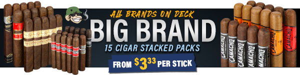 Big Brand 15 Cigar Stacked Packs