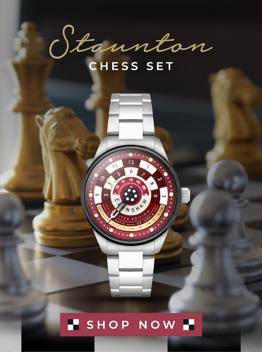 King Blue  Staunton Chess Set Automatic – Thomas Earnshaw