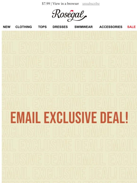 OMG! Email Exclusive Flash Sale - 35% OFF for ALL!
