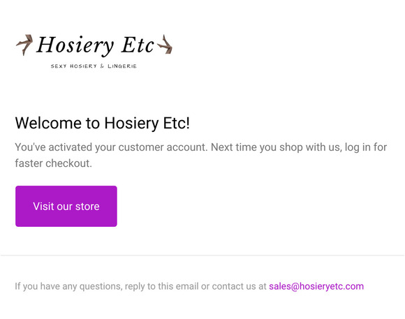 Customer account confirmation