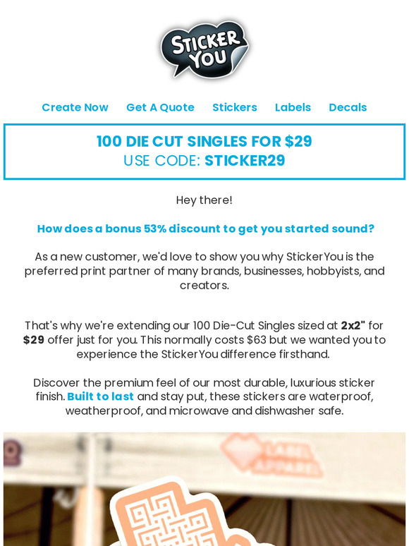 StickerYou 100 stickers for 29?! Order Now🚨 Milled