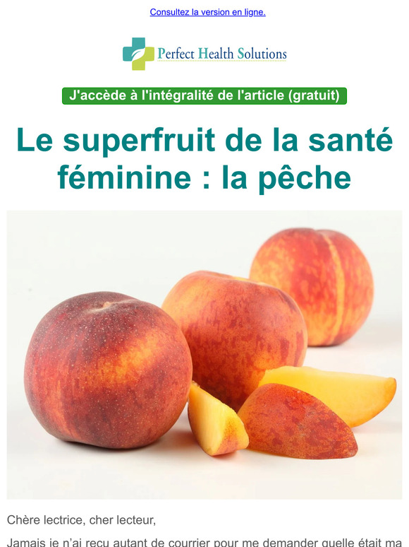 Le superfruit de la santé féminine : la pêche