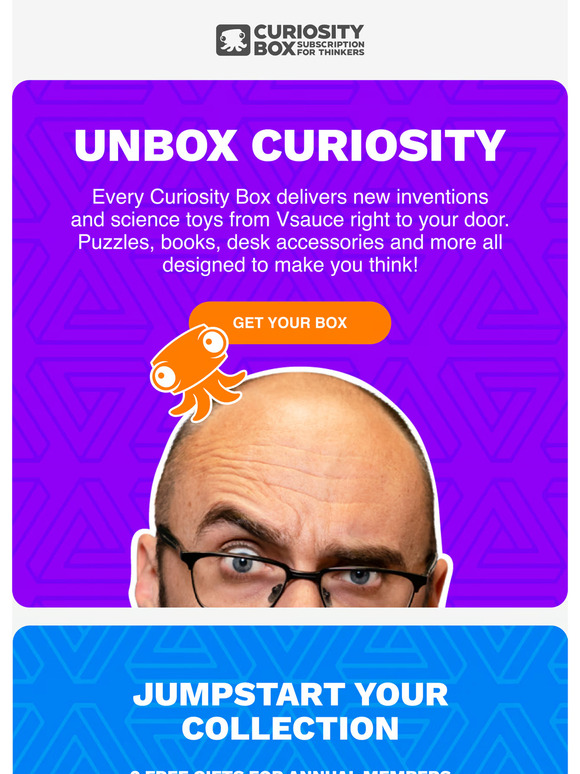 Curiosity Box 2 Free Gifts For Annual Subscribers Milled