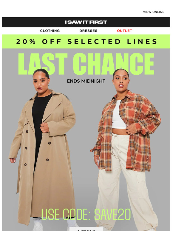Code ends at MIDNIGHT 🚨 20% off*