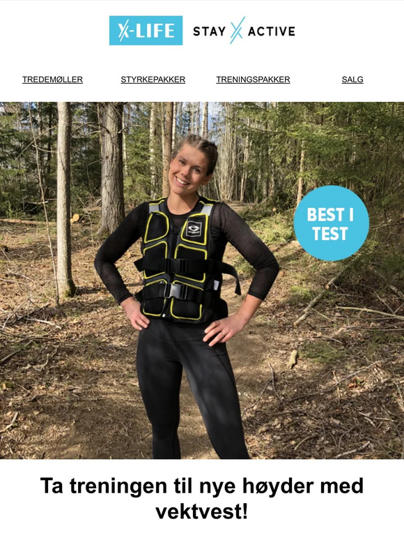 Tren med vektvest - sjekk utvalget vårt💪