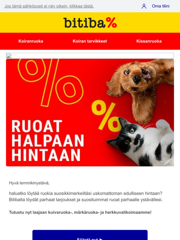 Tämä kirje sisältää vain edullisia hintoja ✉