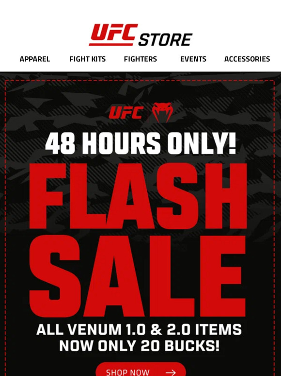 48 Hours Only - $20 Venum Gear!