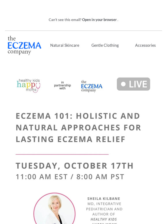 The Eczema Company Get Holistic Eczema Tips with Dr. Sheila Kilbane