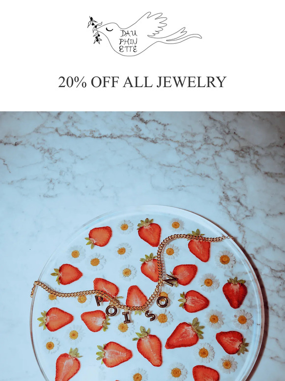 20% OFF ALL JEWELRY