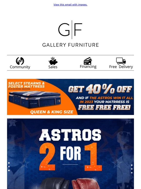 Gallery Furniture Incredible Astros 2 For 1 Recliners Deal! Milled
