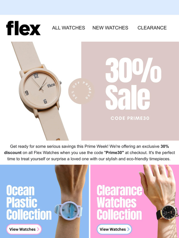 Flex Watches Email Newsletters Shop Sales Discounts and Coupon