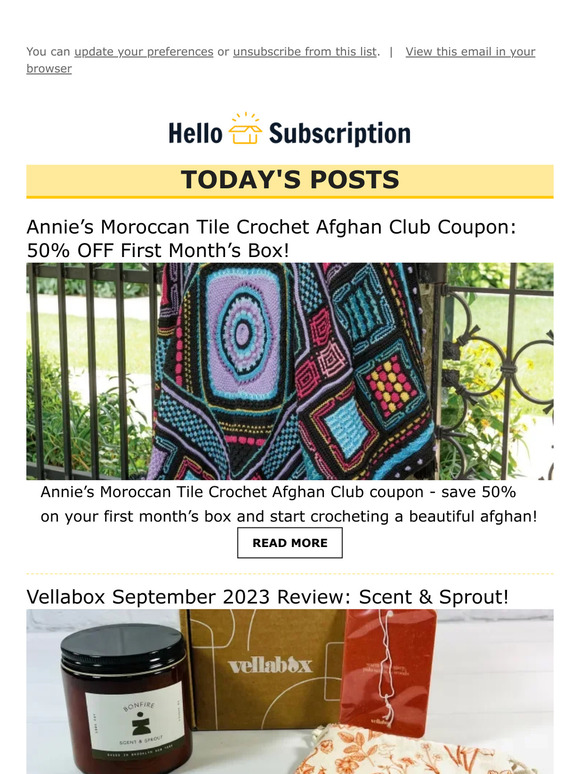 💌 Hello Subscription! Reviews, Spoilers, & Deals! 💌