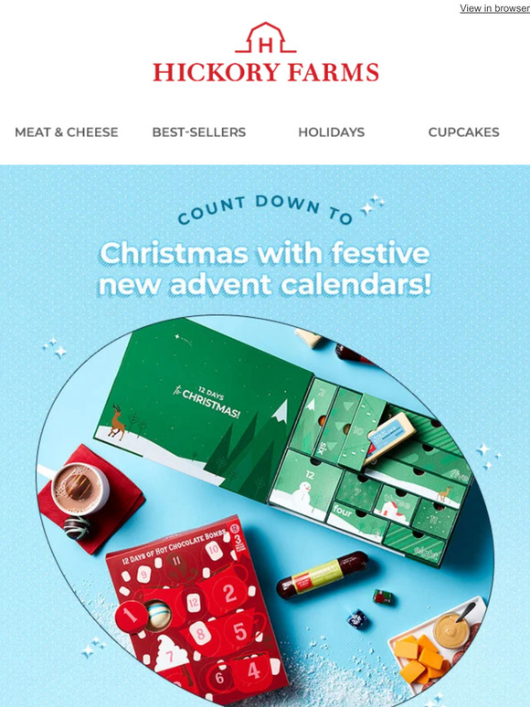 Hickory Farms 12 days of surprise snacks? Count us in! Milled