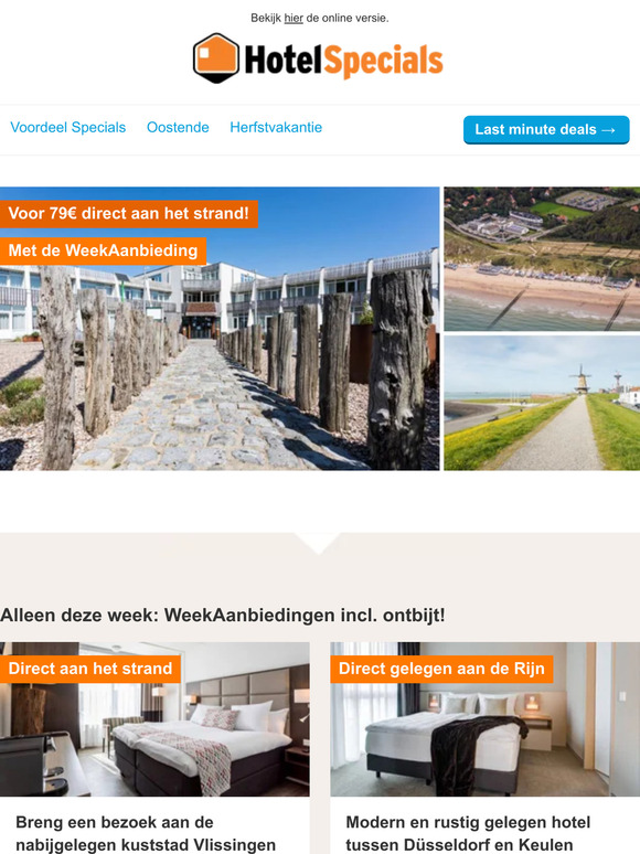 Direct aan het strand of citytrip v.a. 69,50€!